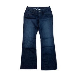 Loft Ann Taylor Curvy Flare Dark Washed Jeans SZ 2P